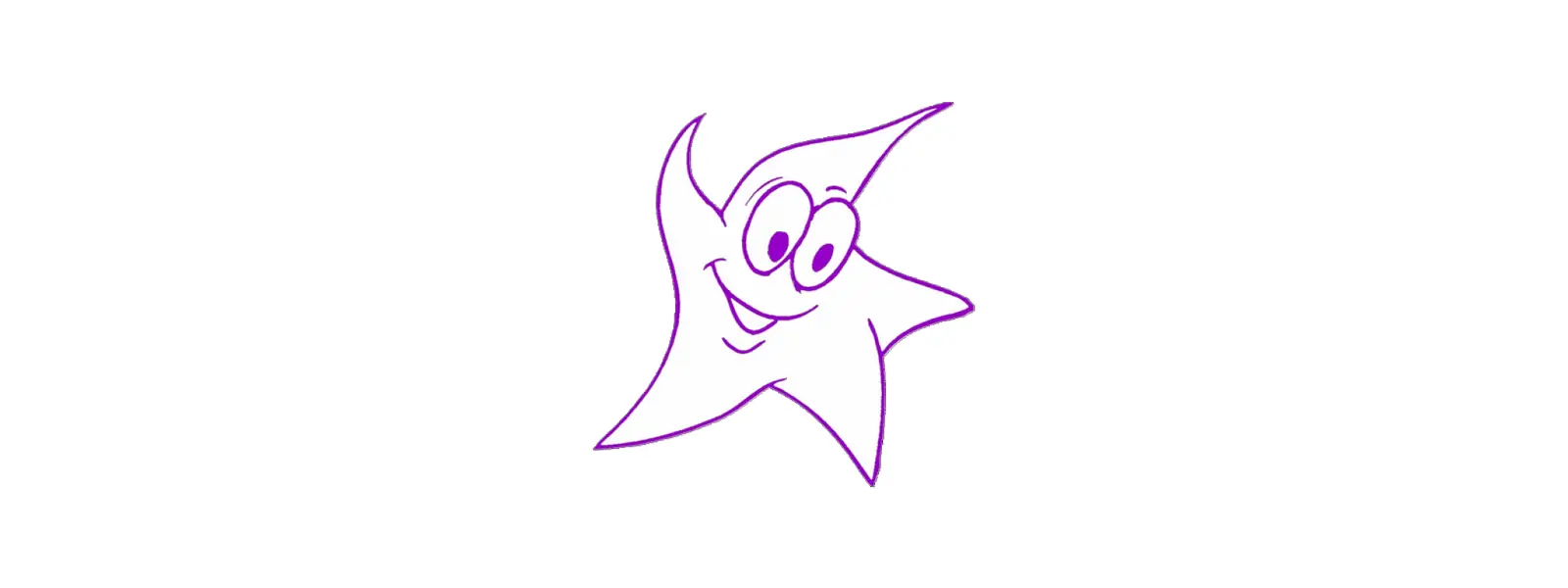 Georgie Star - a cartoon star with eyes and smile - the mascot of the Goulding Method SleepTalk